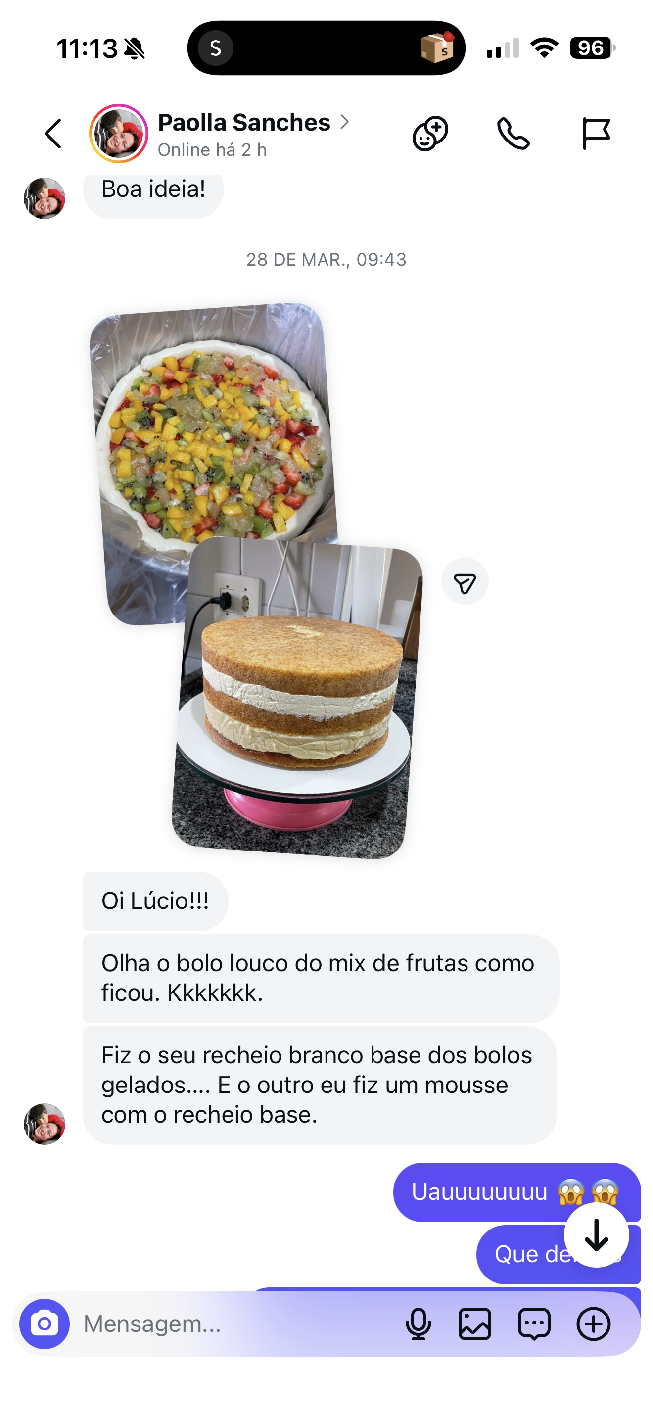Feedback de aluna Fatias Espetaculares